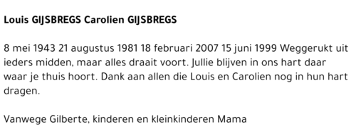Louis en Carolien Gijsbregs