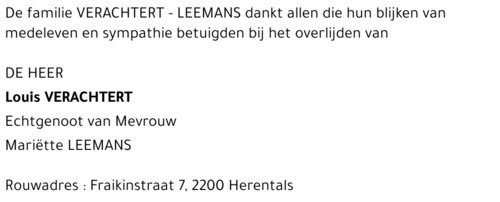 Louis VERACHTERT