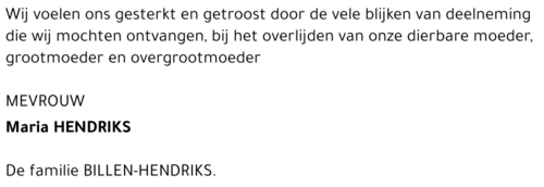 Maria Hendriks