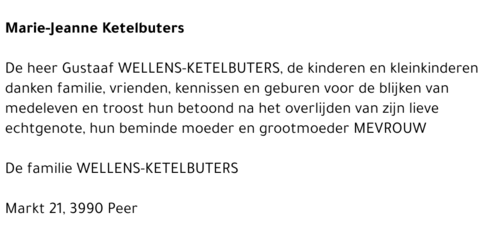 Marie-Jeanne Ketelbuters