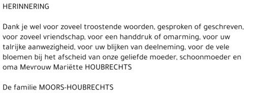 Mariëtte HOUBRECHTS