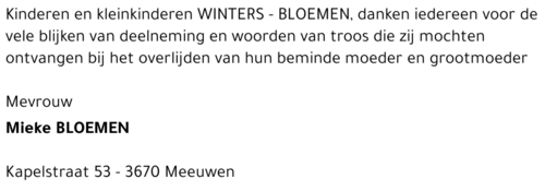 Mieke BLOEMEN