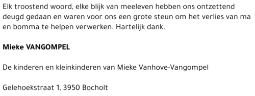 Mieke Vanhove-Vangompel