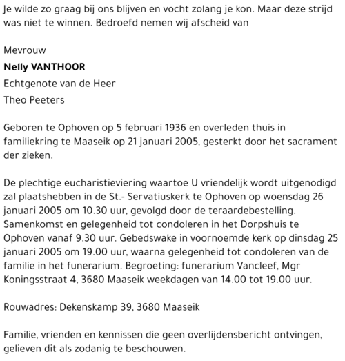 Nelly Vanthoor