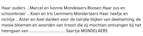 Saartje Mondelaers