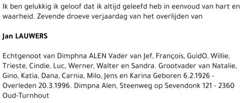 JAN LAUWERS