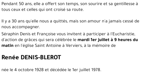 Renée DENIS-BLEROT