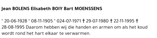 JEAN BOLENS
