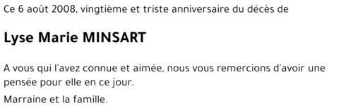Lyse Marie MINSART