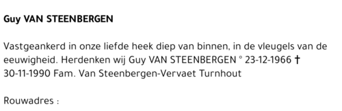 GUY VAN STEENBERGEN