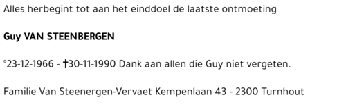 GUY VAN STEENBERGEN