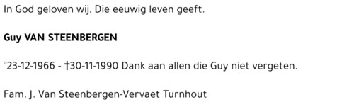 GUY VAN STEENBERGEN