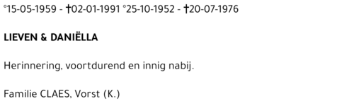 Lieven en Daniella Claes