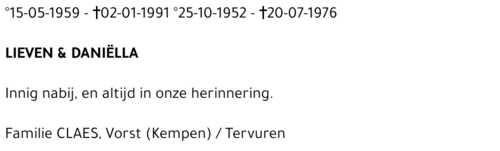 Lieven en Daniella Claes