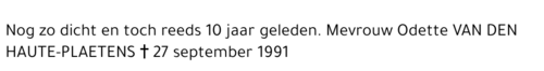 ODETTE VAN DEN HAUTE-PLAETENS