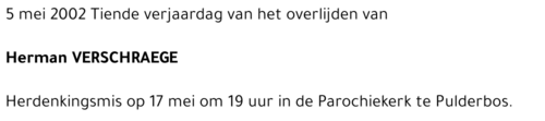 VERSCHRAEGE HERMAN