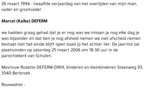 Marcel (Kaïke) Deferm