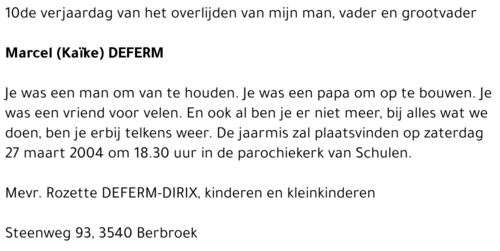 Marcel (Kaïke) Deferm