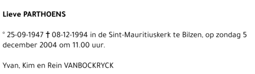 Lieve Parthoens