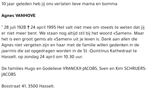 Agnes Vanhove
