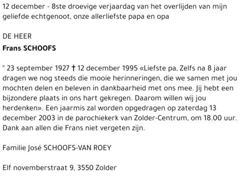 Frans Schoofs