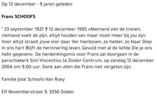 Frans Schoofs