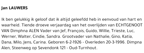 JAN LAUWERS