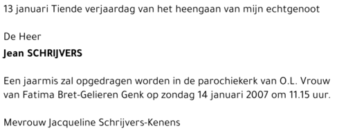 Jean SCHRIJVERS