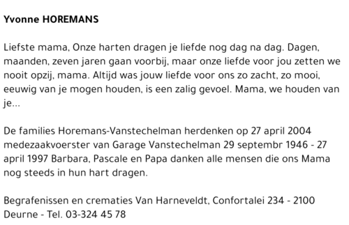 Yvonne Horemans
