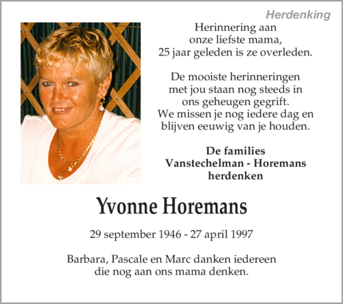 Yvonne Horemans
