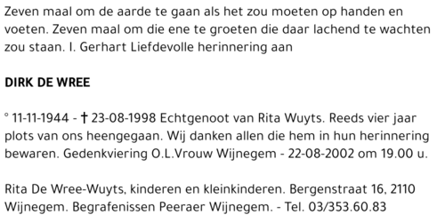 Dirk DE WREE