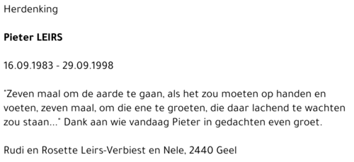 PIETER LEIRS