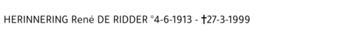  De Ridder