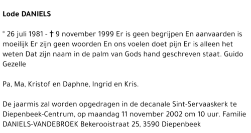 Lode DANIELS