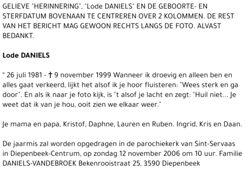 Lode DANIELS