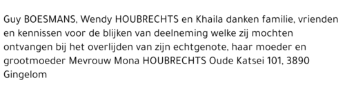  HOUBRECHTS