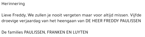 Freddy Paulissen
