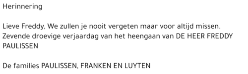 Freddy Paulissen