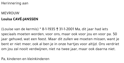 Louisa Cavé-Janssen