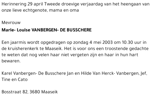 Marie-Louise De Busschere