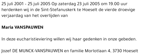 Maria Vanspauwen