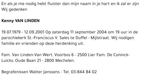 Kenny VAN LINDEN