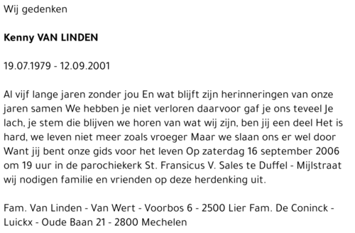 Kenny VAN LINDEN