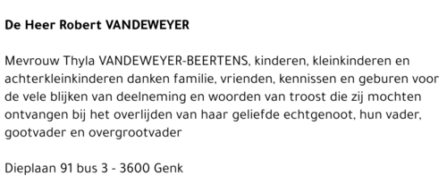 Robert VANDEWEYER