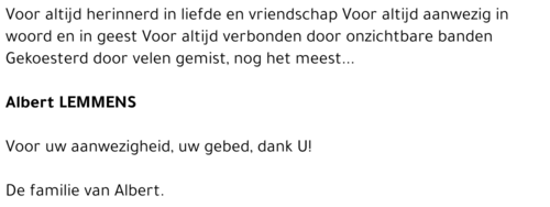 Albert Lemmens