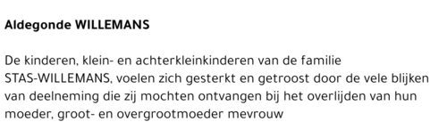 Aldegonde WILLEMANS
