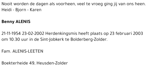 Benny ALENIS