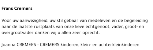 Frans CREMERS