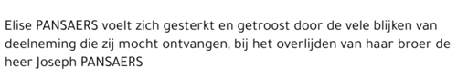 Joseph PANSAERS