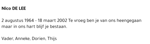 Nico De Lee